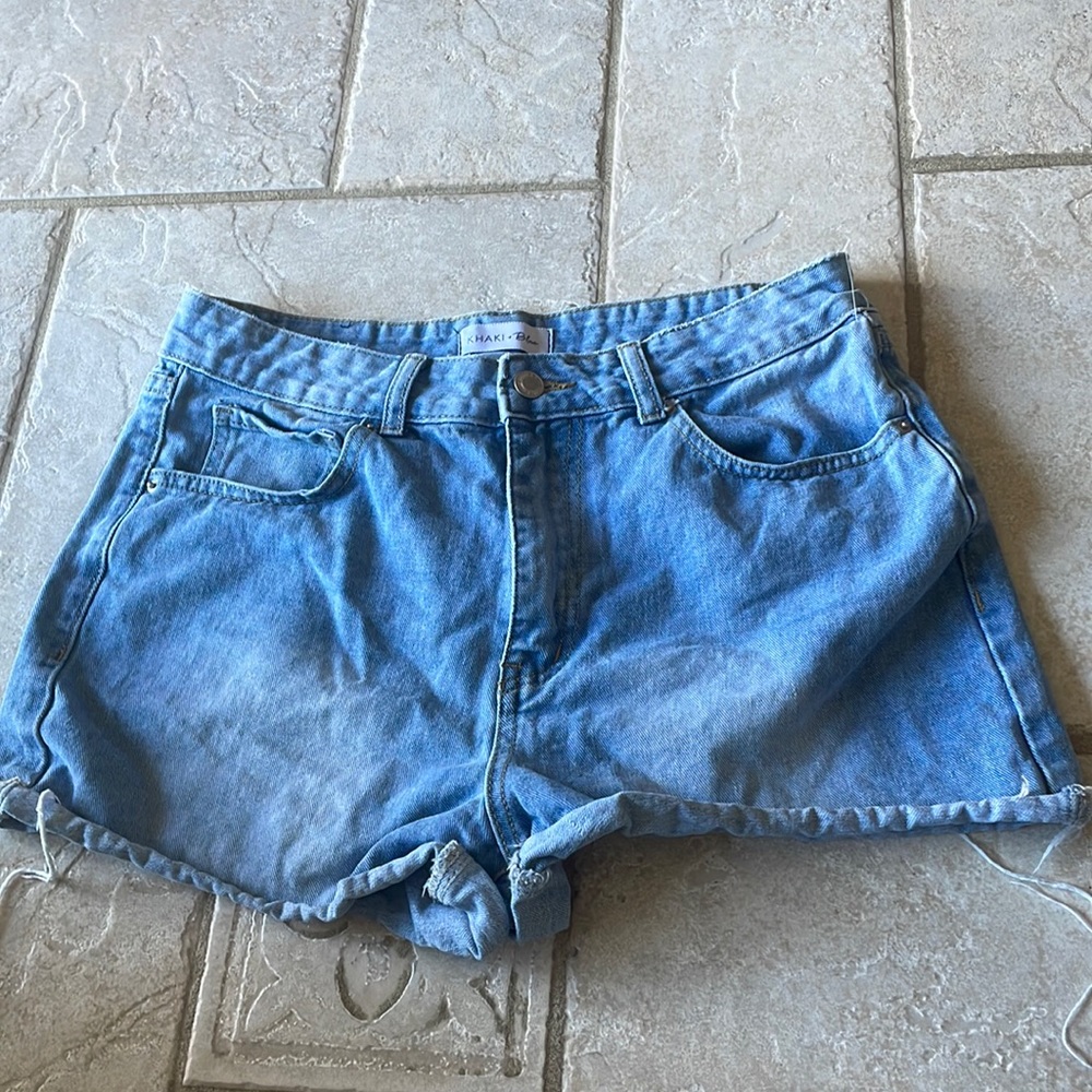 Khaki Blue Shorts